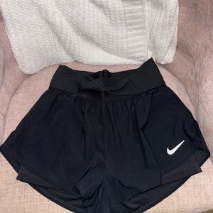 Nike Women's Cross Waistband Black Athletic Shorts